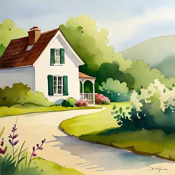 Illustrated home sold by realtor