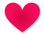 Heart icon representing how users can save their favorite homes.