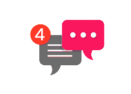 Notification badge showing new reminder to followup with client on IDX CRM.