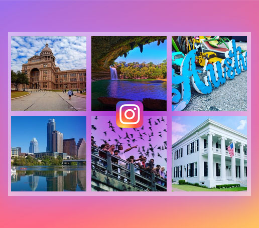 Sample of Instagram display on homepage of demo site